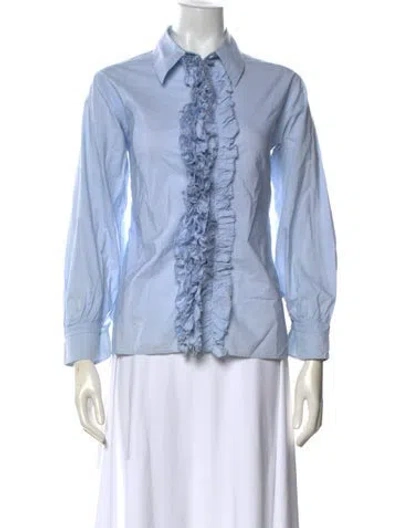 Pre-owned Jil Sander Vintage 2000's Blouse In Blue
