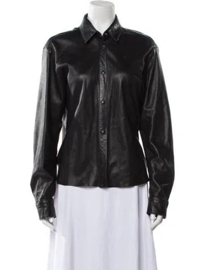 Pre-owned Jil Sander Vintage 2000's Button-up Top In Black
