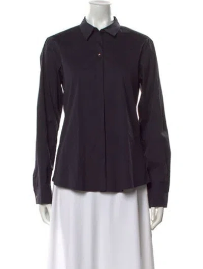 Pre-owned Jil Sander Vintage 2000's Button-up Top In Blue