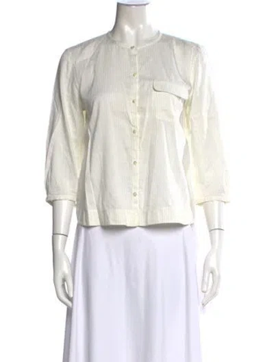 Pre-owned Jil Sander Vintage 2000's Button-up Top In Neutral