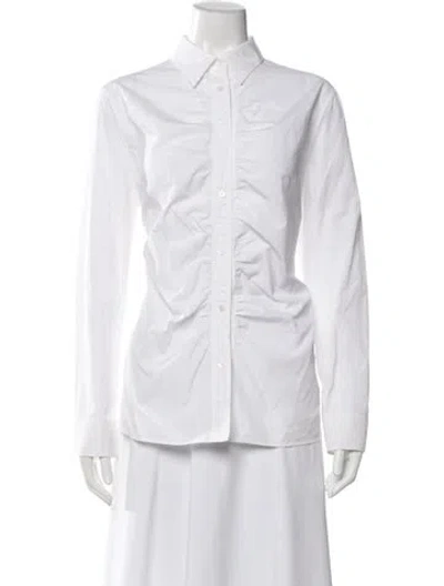 Pre-owned Jil Sander Vintage 2000's Button-up Top In White