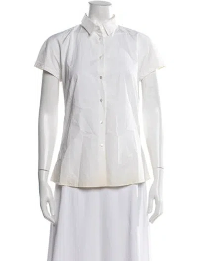 Pre-owned Jil Sander Vintage 2000's Button-up Top In White