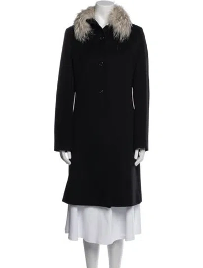 Pre-owned Jil Sander Vintage 2000's Fur Coat In Black