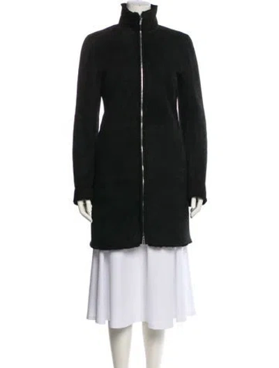 Pre-owned Jil Sander Vintage 2000's Fur Coat In Black