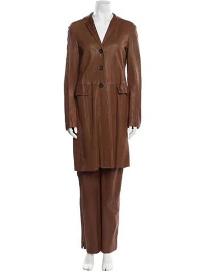 Pre-owned Jil Sander Vintage 2000's Pantsuit In Brown
