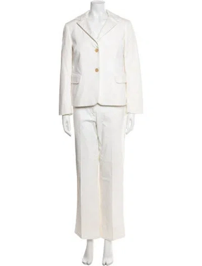 Pre-owned Jil Sander Vintage 2000's Pantsuit In White