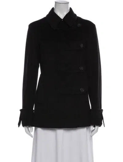 Pre-owned Jil Sander Vintage 2000 Peacoat In Black
