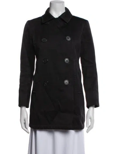Pre-owned Jil Sander Vintage 2000's Peacoat In Black