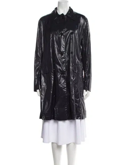 Pre-owned Jil Sander Vintage 2000's Trench Coat In Blue