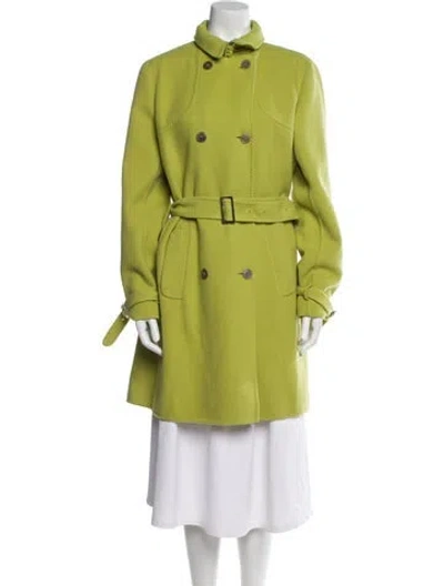 Pre-owned Jil Sander Vintage 2000's Trench Coat In Green