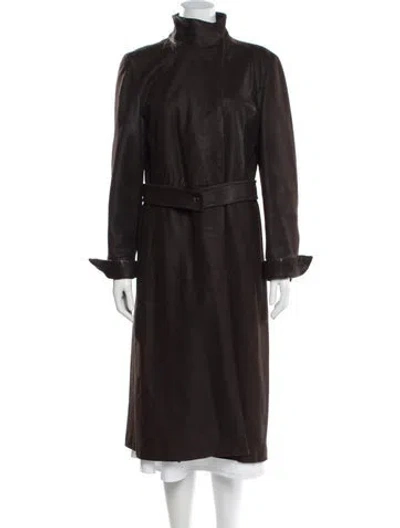Pre-owned Jil Sander Vintage 2001 Trench Coat In Brown
