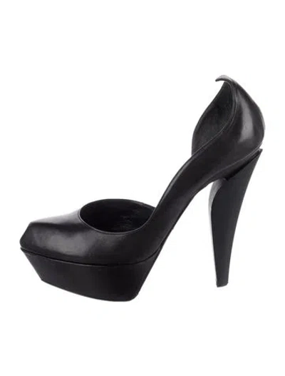 Pre-owned Jil Sander Vintage 2009 D'orsay Pumps In Black