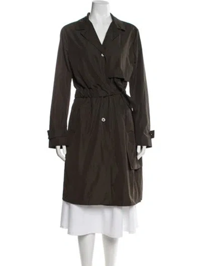 Pre-owned Jil Sander Vintage 2009 Trench Coat In Green