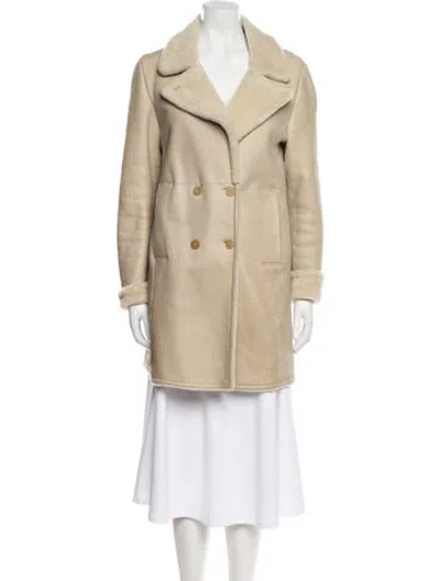 Pre-owned Jil Sander Vintage 2010 Fur Coat In Neutral