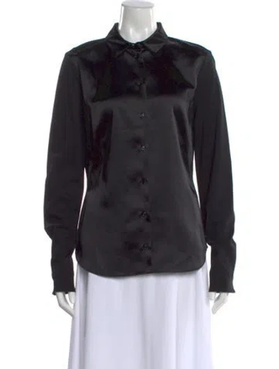 Pre-owned Jil Sander Vintage 2012 Button-up Top In Black