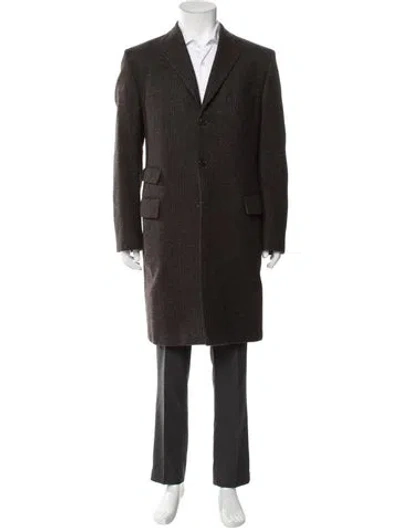 Pre-owned Jil Sander Vintage 2012 Overcoat In Brown