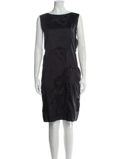 Pre-owned Jil Sander Vintage Knee-length Dress In Black