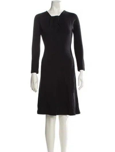Pre-owned Jil Sander Vintage Knee-length Dress In Black