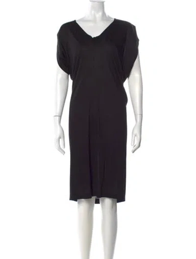 Pre-owned Jil Sander Vintage Knee-length Dress In Black