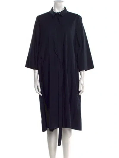 Pre-owned Jil Sander Vintage Knee-length Dress In Blue