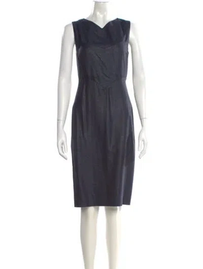 Pre-owned Jil Sander Vintage Knee-length Dress In Blue