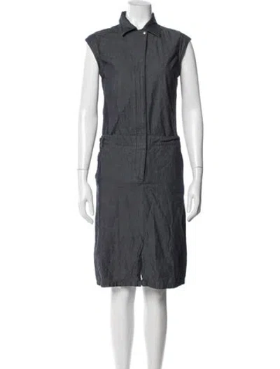 Pre-owned Jil Sander Vintage Knee-length Dress In Blue