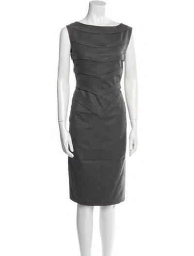 Pre-owned Jil Sander Vintage Knee-length Dress In Gray