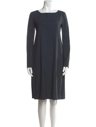 Pre-owned Jil Sander Vintage Knee-length Dress In Gray