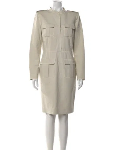 Pre-owned Jil Sander Vintage Knee-length Dress In Neutral