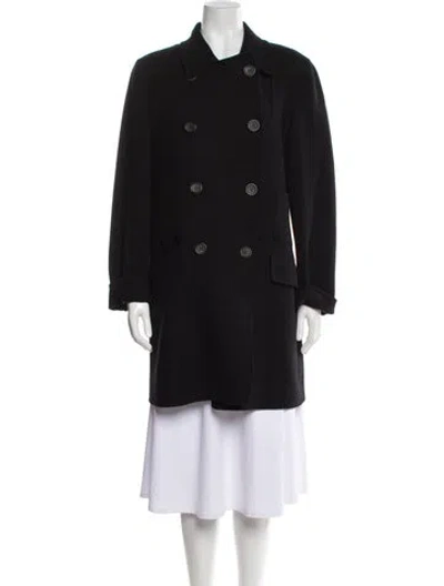 Pre-owned Jil Sander Vintage Late 1990's - Early 2000's Peacoat In Black