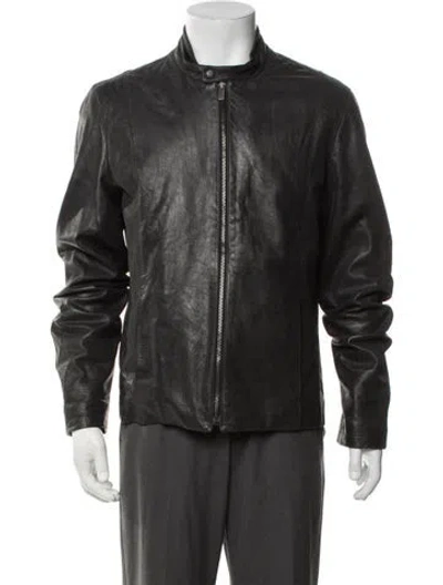 Pre-owned Jil Sander Vintage Late 2000's - Early 2010's Moto Jacket In Black