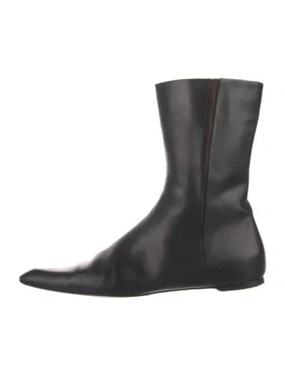 Pre-owned Jil Sander Vintage Leather Boots In Black