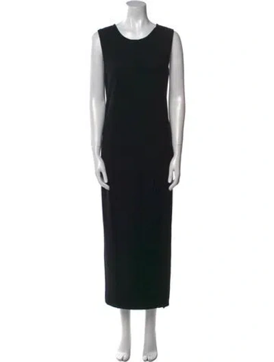 Pre-owned Jil Sander Vintage Long Dress In Black