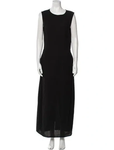 Pre-owned Jil Sander Vintage Long Dress In Black