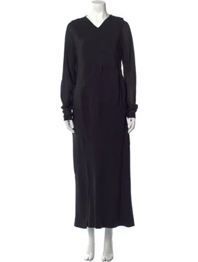 Pre-owned Jil Sander Vintage Long Dress In Black
