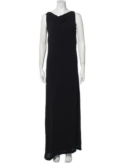 Pre-owned Jil Sander Vintage Long Dress In Black