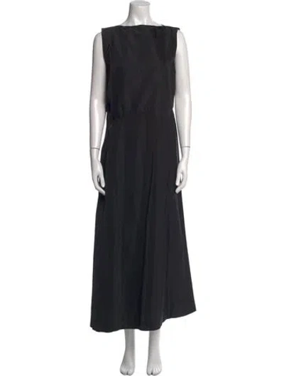 Pre-owned Jil Sander Vintage Long Dress In Black