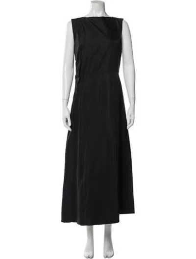 Pre-owned Jil Sander Vintage Long Dress In Black