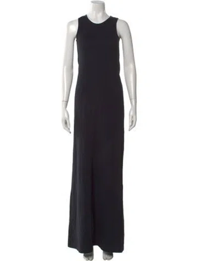 Pre-owned Jil Sander Vintage Long Dress In Black