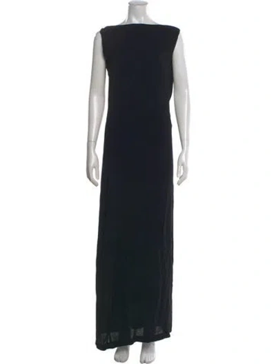 Pre-owned Jil Sander Vintage Long Dress In Black