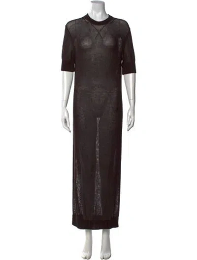 Pre-owned Jil Sander Vintage Long Dress In Brown