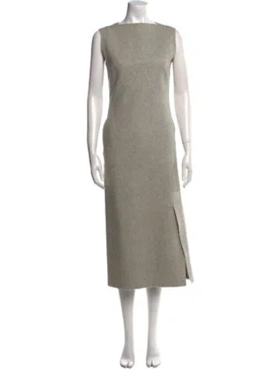 Pre-owned Jil Sander Vintage Long Dress In Gray