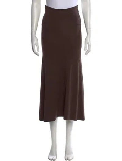 Pre-owned Jil Sander Vintage Midi Length Dress In Brown