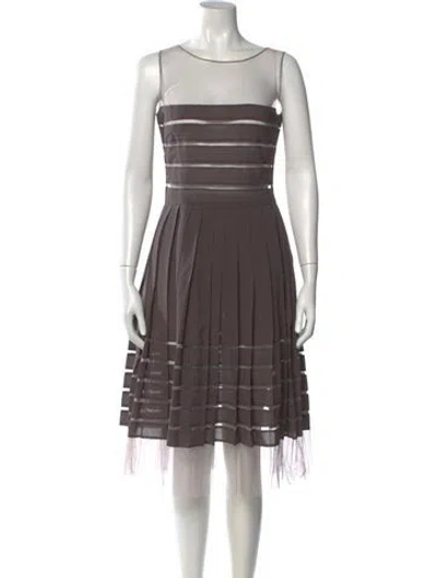 Pre-owned Jil Sander Vintage Midi Length Dress In Gray