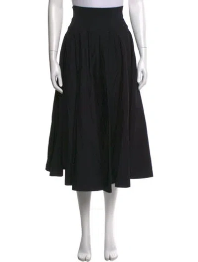 Pre-owned Jil Sander Vintage Midi Length Skirt In Black