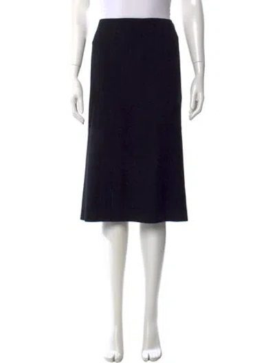 Pre-owned Jil Sander Vintage Midi Length Skirt In Black
