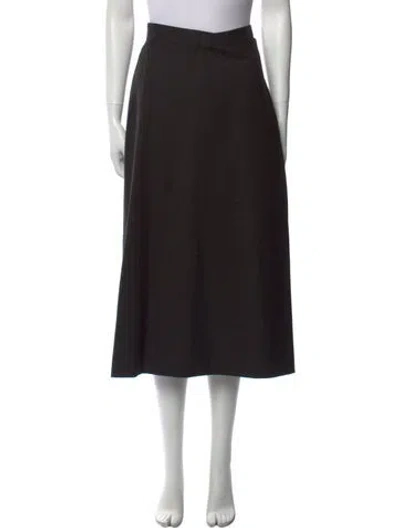 Pre-owned Jil Sander Vintage Midi Length Skirt In Gray