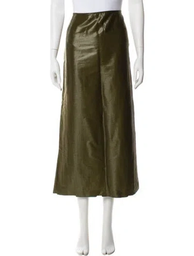 Pre-owned Jil Sander Vintage Midi Length Skirt In Green