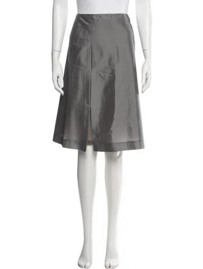 Pre-owned Jil Sander Vintage Midi Length Skirt In Grey