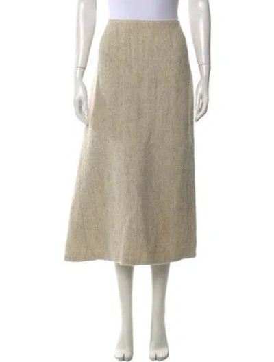 Pre-owned Jil Sander Vintage Midi Length Skirt In Neutral